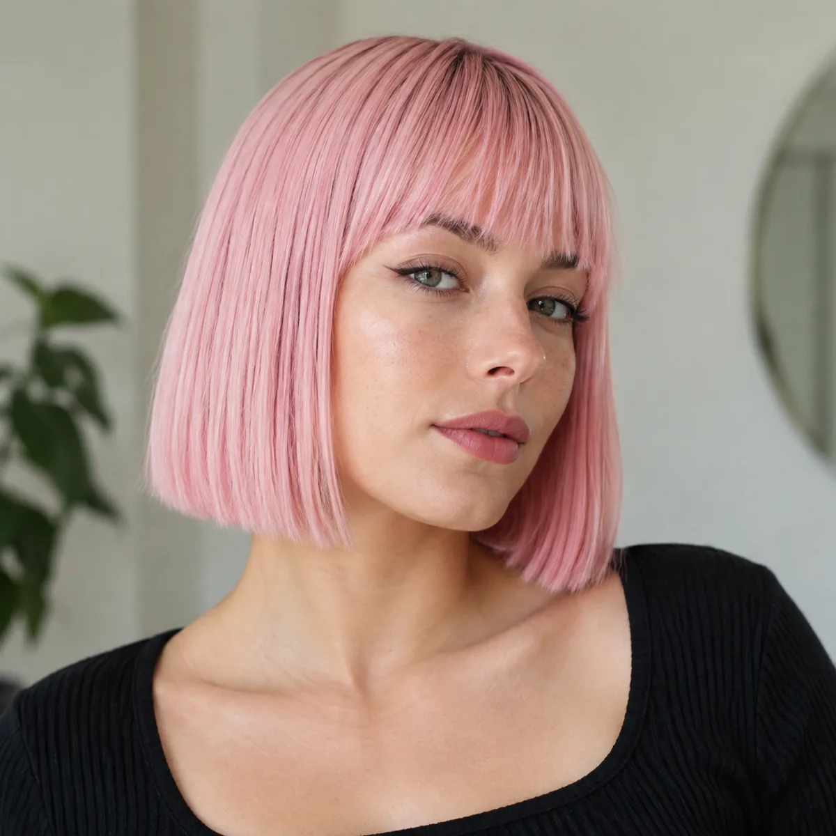 This image is about Electric Magenta Pixie with a Tapered Outline