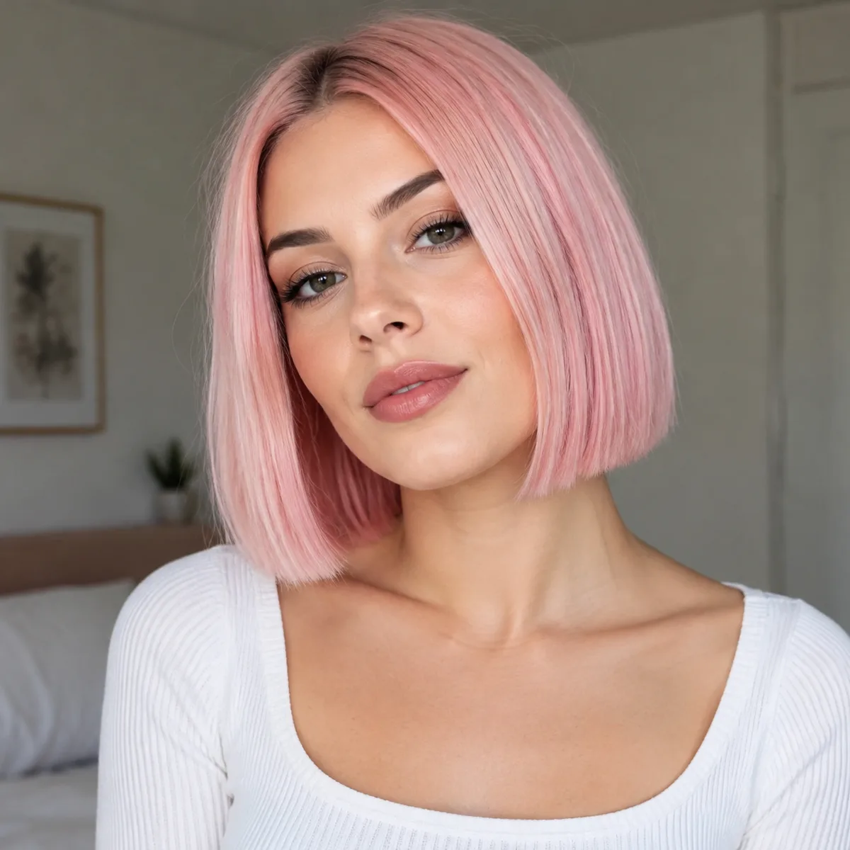 This image is about Fuchsia Dutch Braid on Coily Hair
